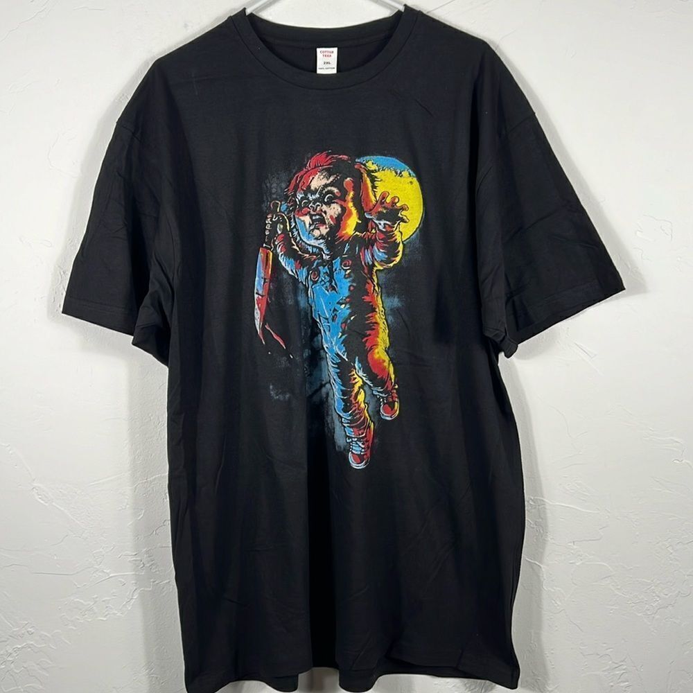 🔥🔥"NEW" CHUCKY Horror Scary Movie Tee / Halloween T-Shirt / Sz 2XL